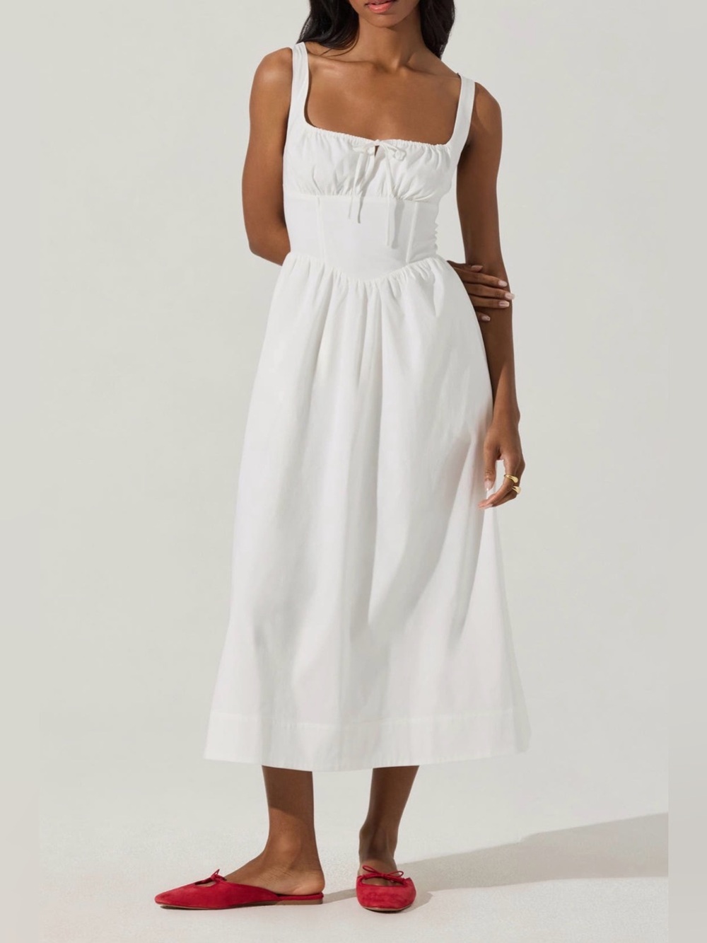 ASTR the label Corset Midi Fit and Flare